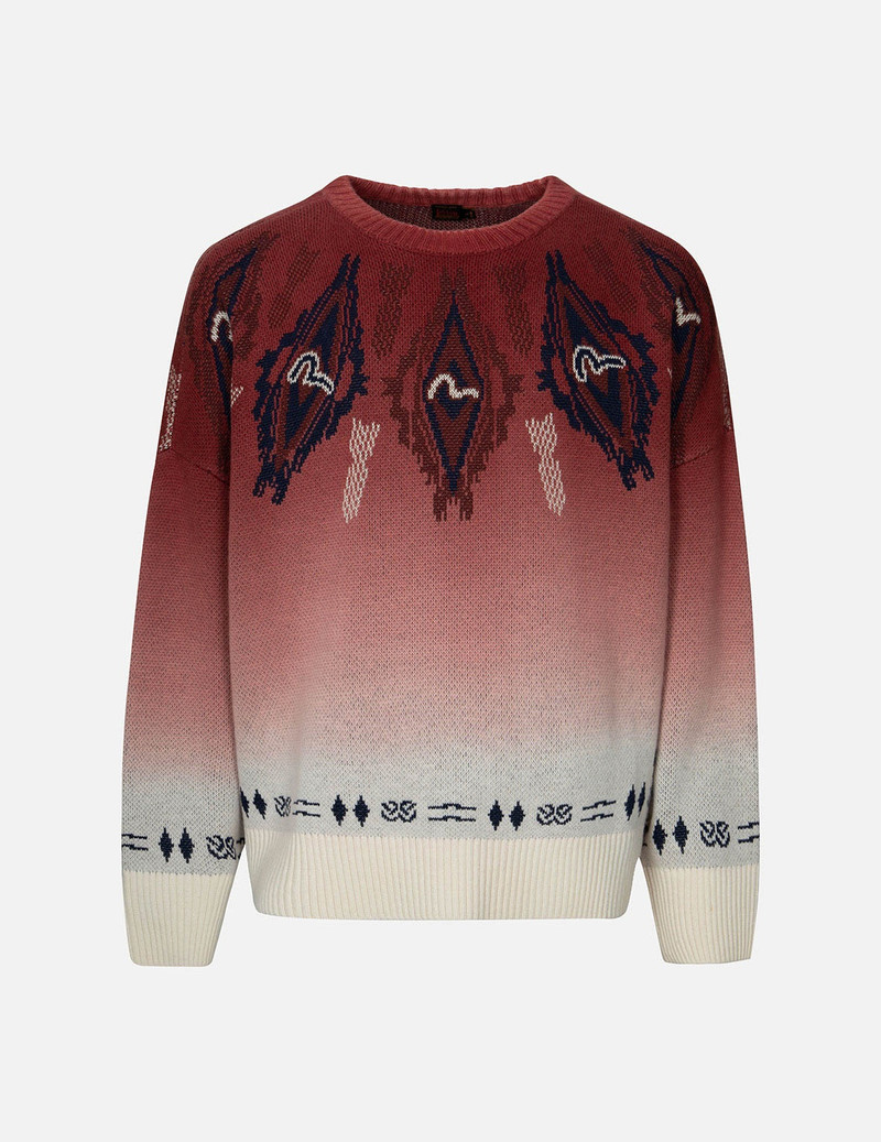 CHIMAYO TAPESTRY JACQUARD RELAX FIT KNIT SWEATER 1