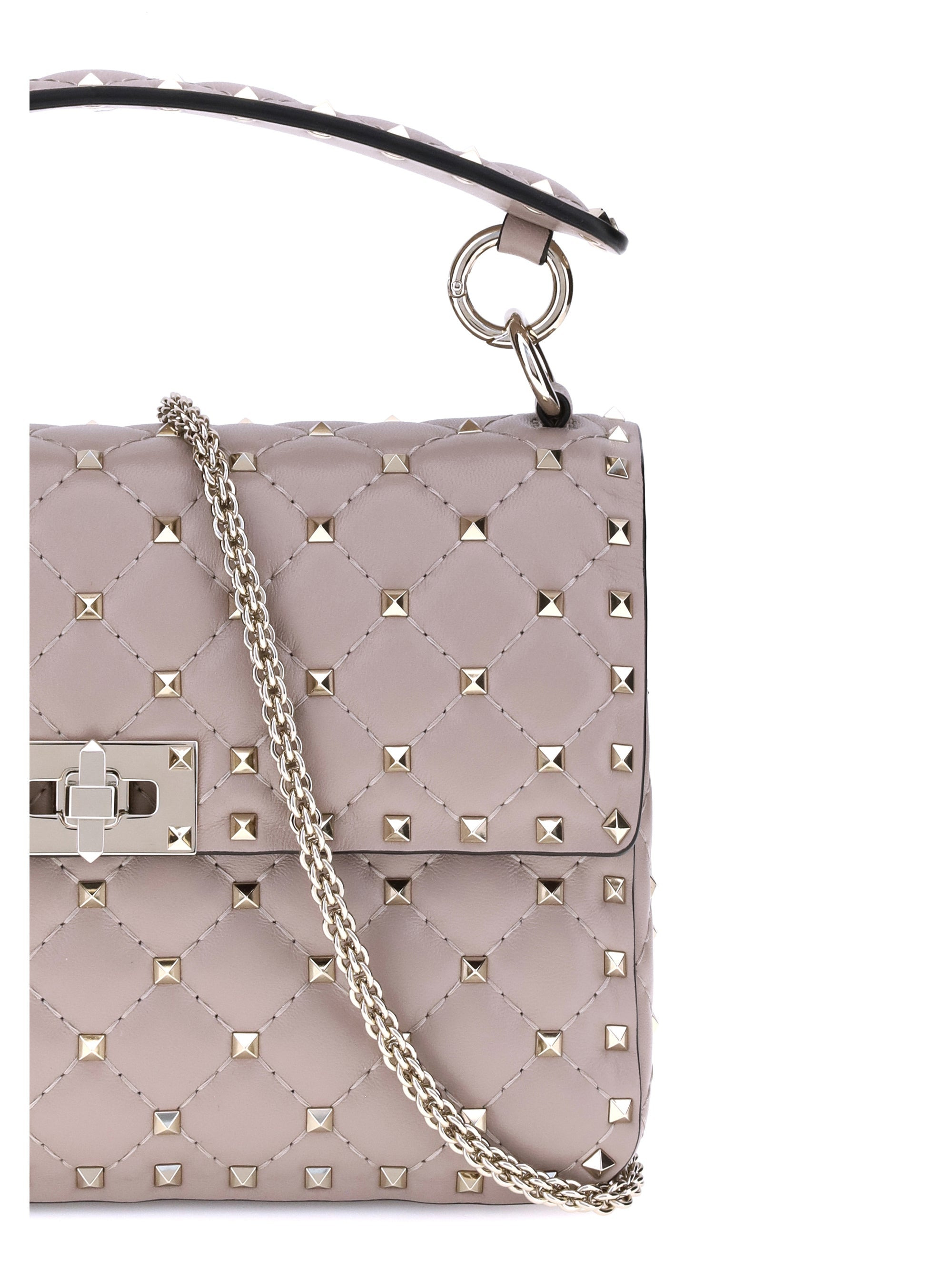 Valentino Garavani Women Medium Rockstud Spike Shoulder Bag - 4