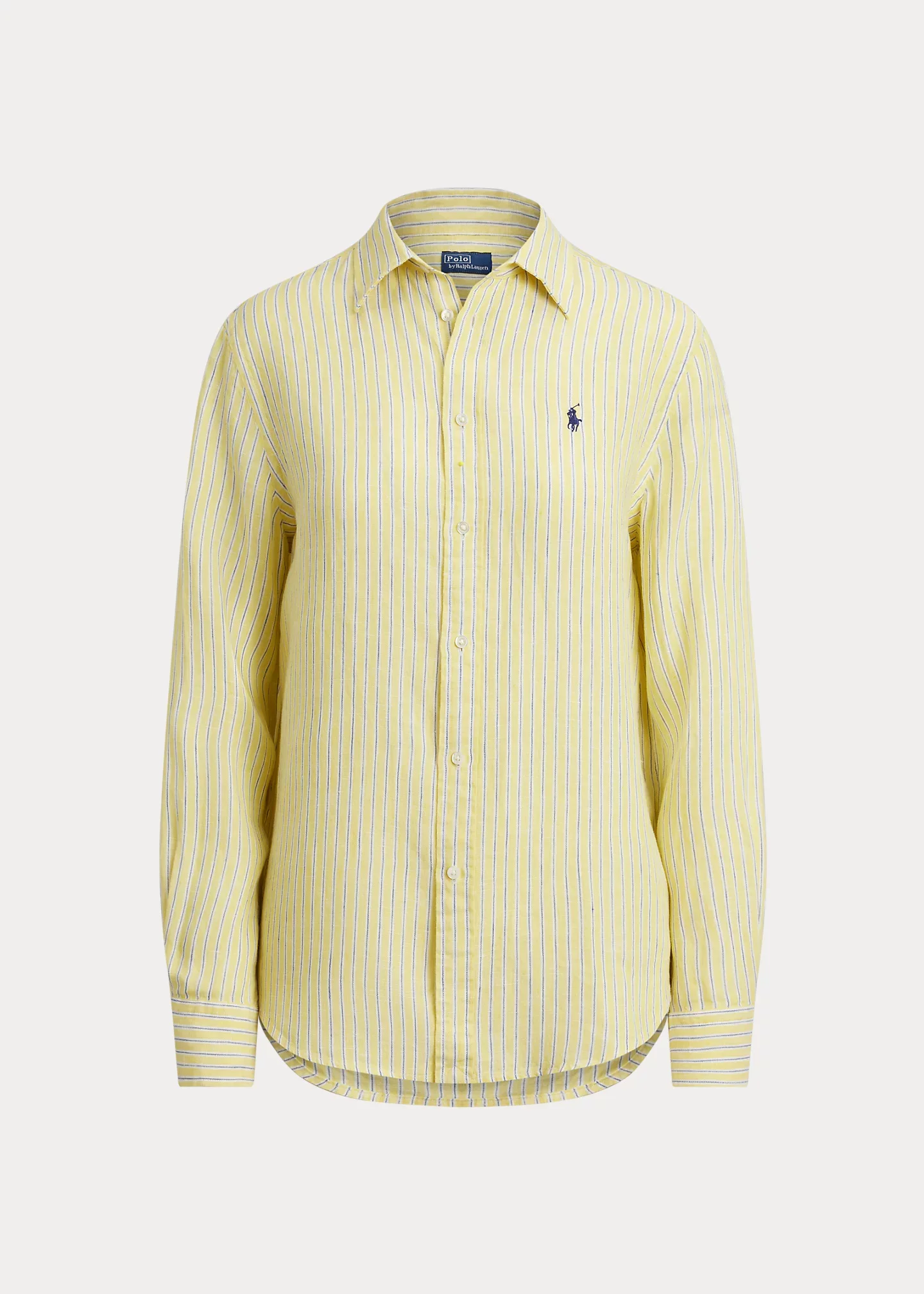 Classic Fit Striped Linen Shirt - 1