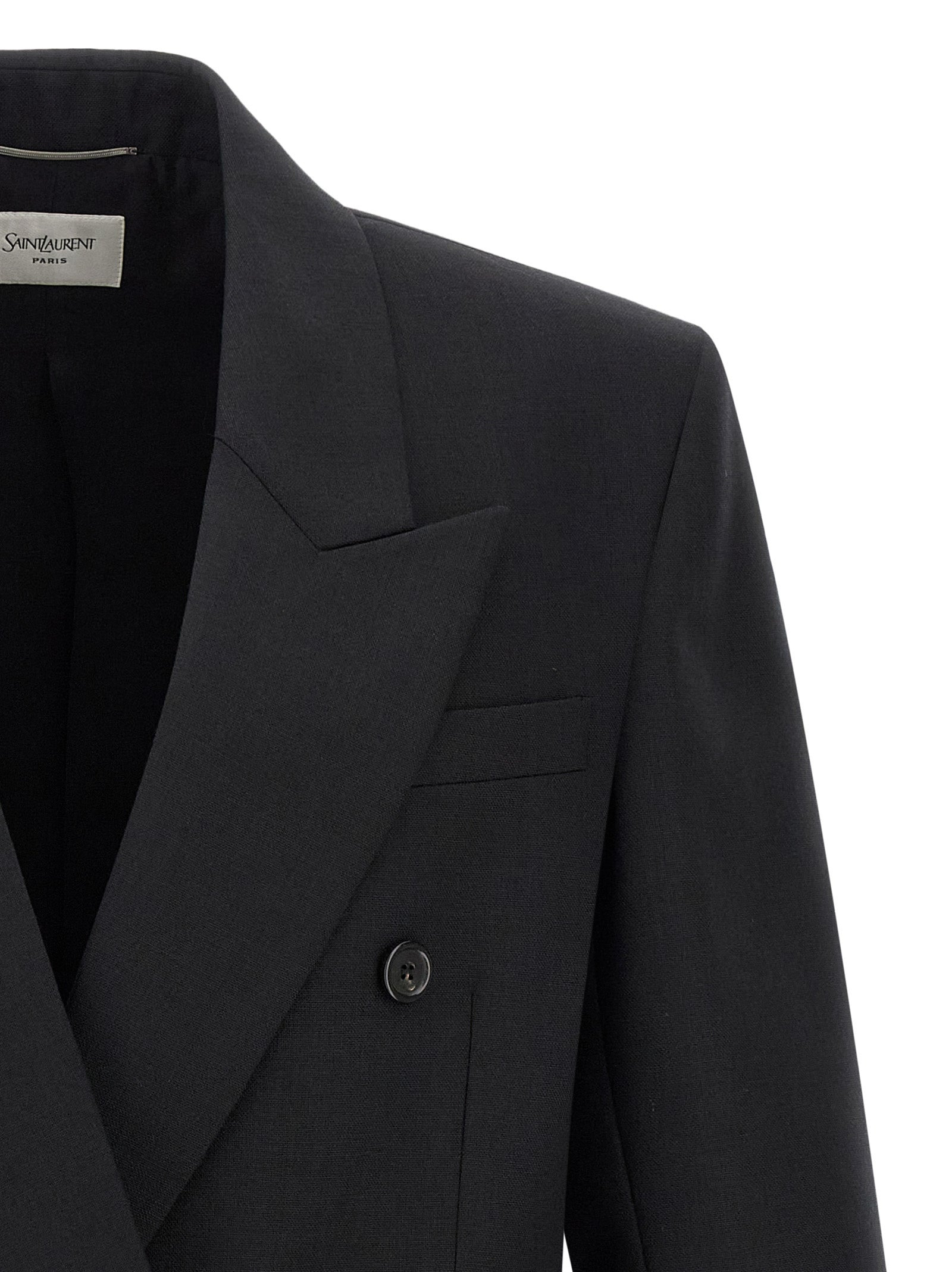 Double-Breasted Blazer Black - 3