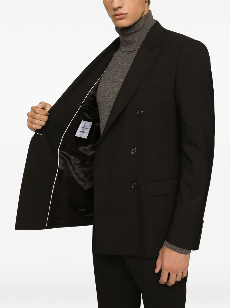 Double-breasted stretch wool Martini-fit suit 5