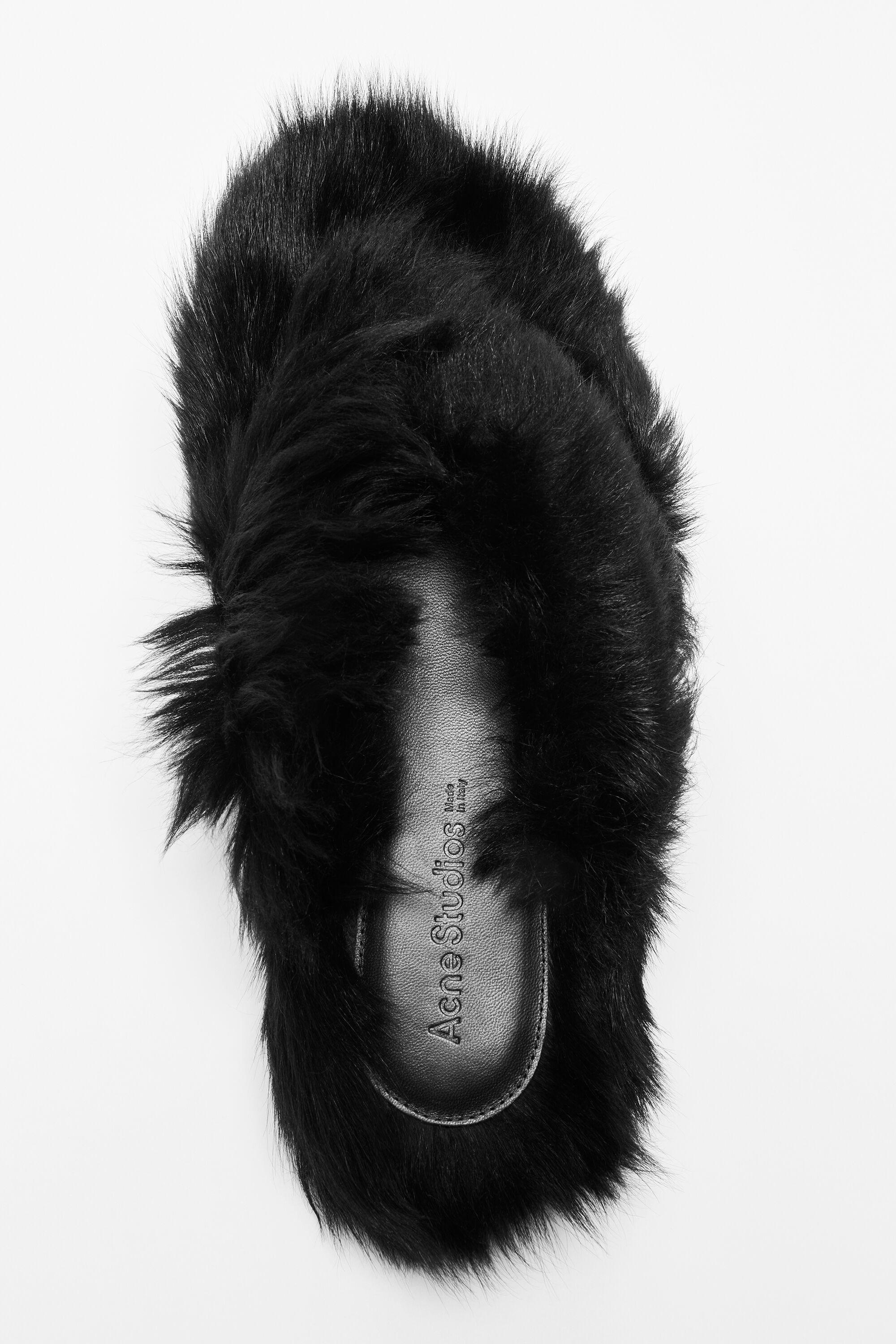 Shearling sandals - Black - 5