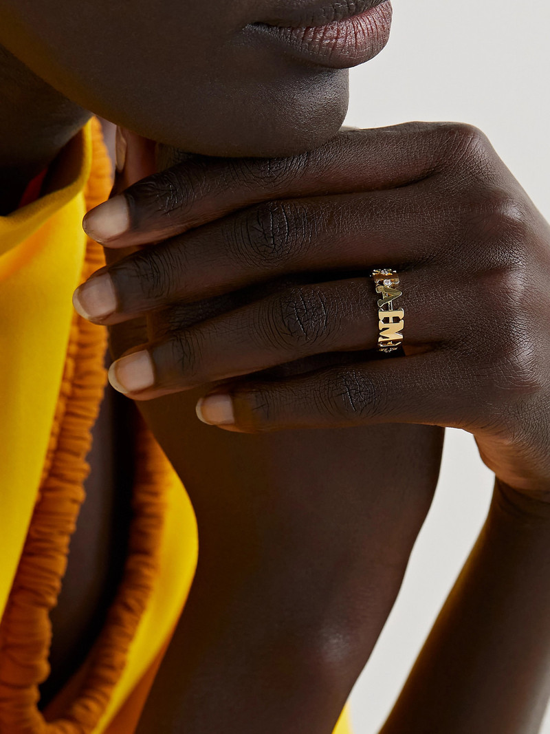 Yvonne Léon Je T'aime 9-karat Gold Diamond Ring outlook