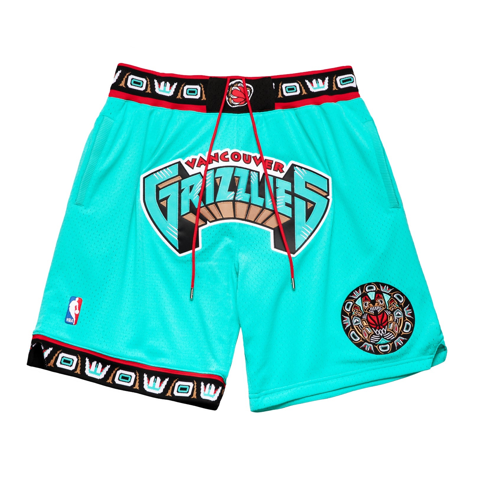 JUST DON 90'S SHORTS-VANCOUVER GRIZZLIES / TEAL - 1