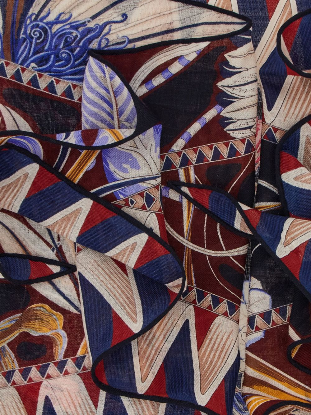 floral-print scarf - 4