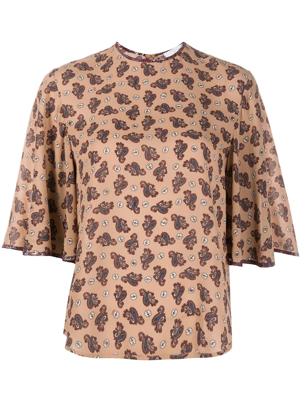 paisley print blouse - 1