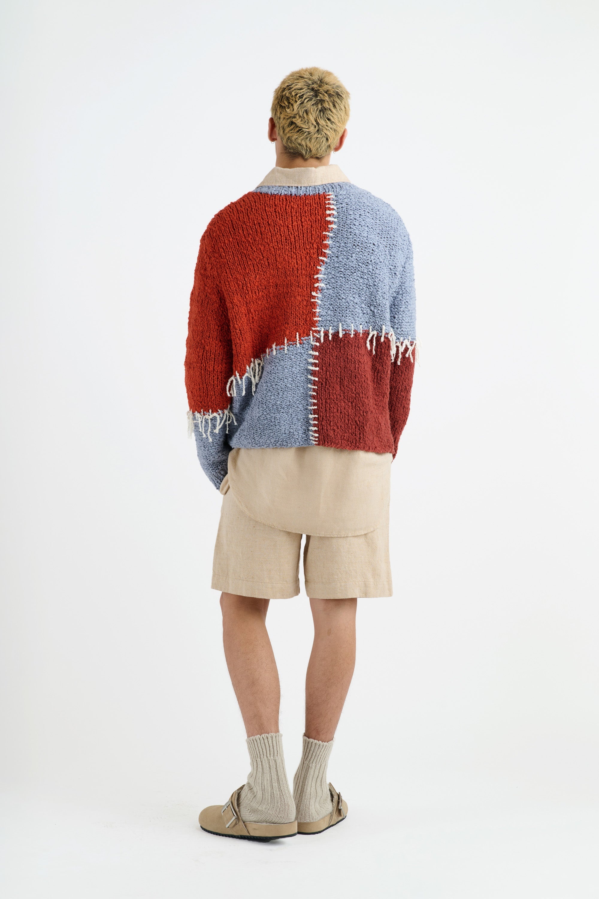 PATCHWORK BOUCLE CREW - 4