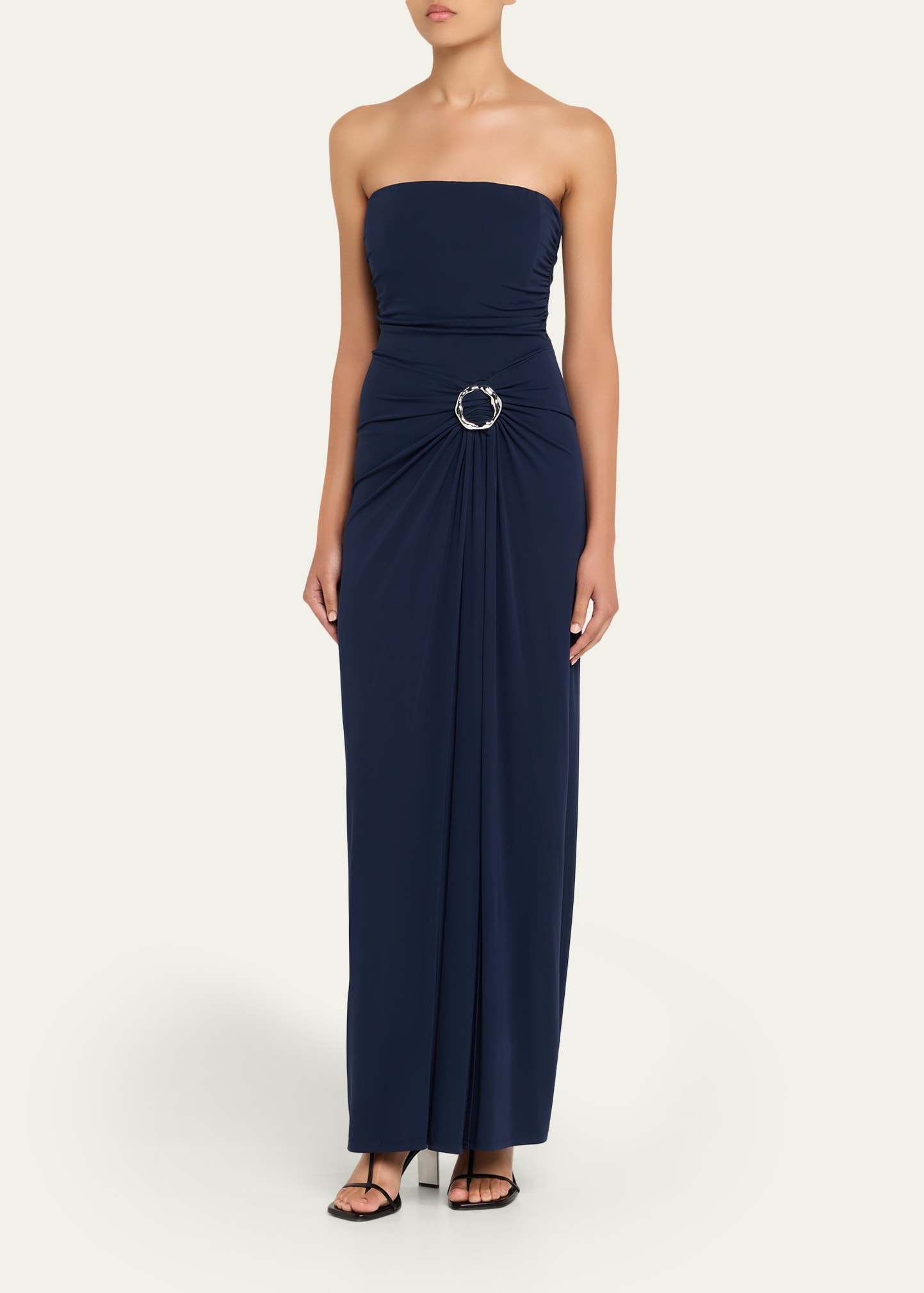 Emma Strapless Jersey Gown - 4
