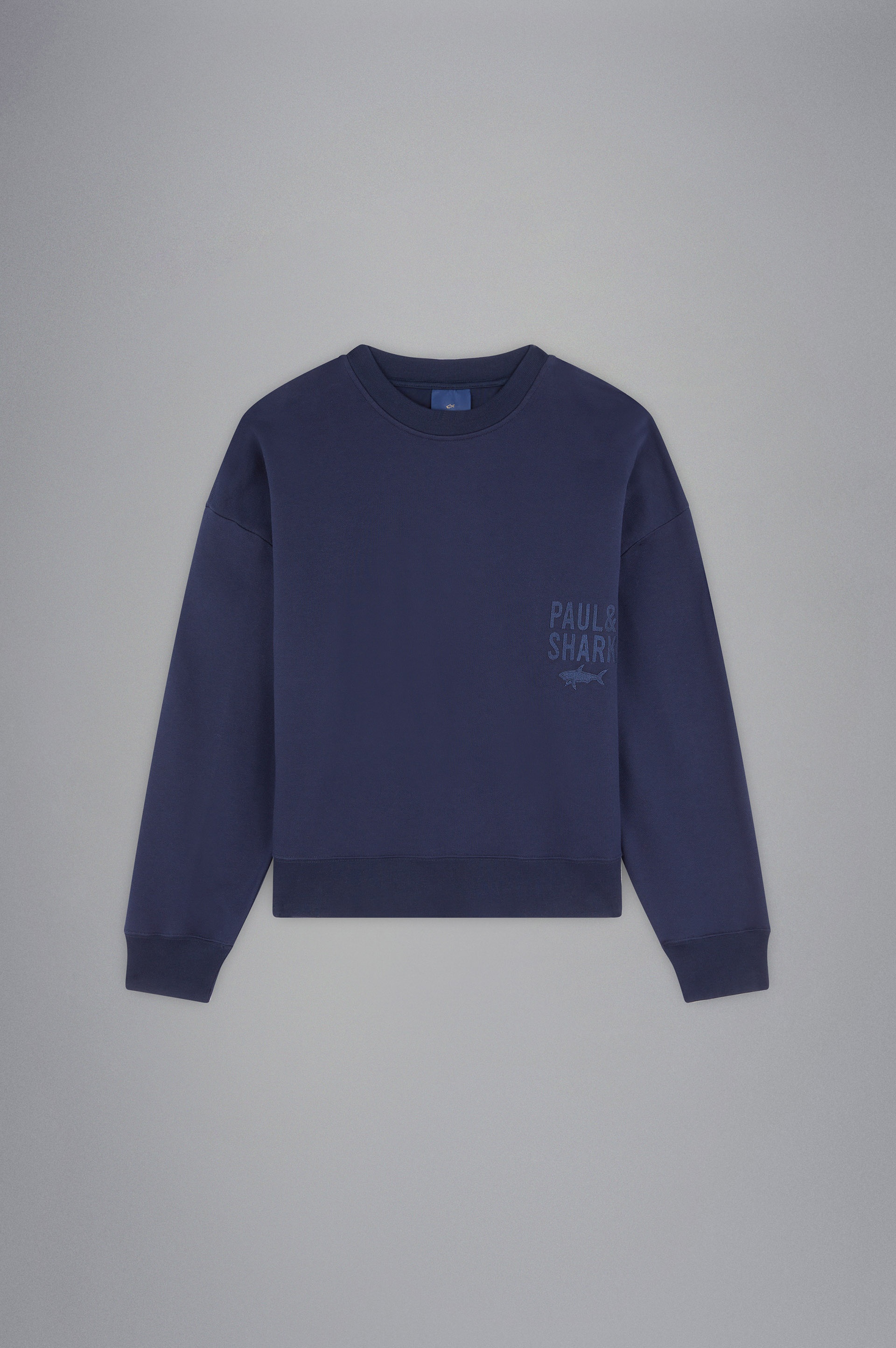 WINTER FLEECE COTTON SWEATSHIRT WITH EMBROIDERY - 1