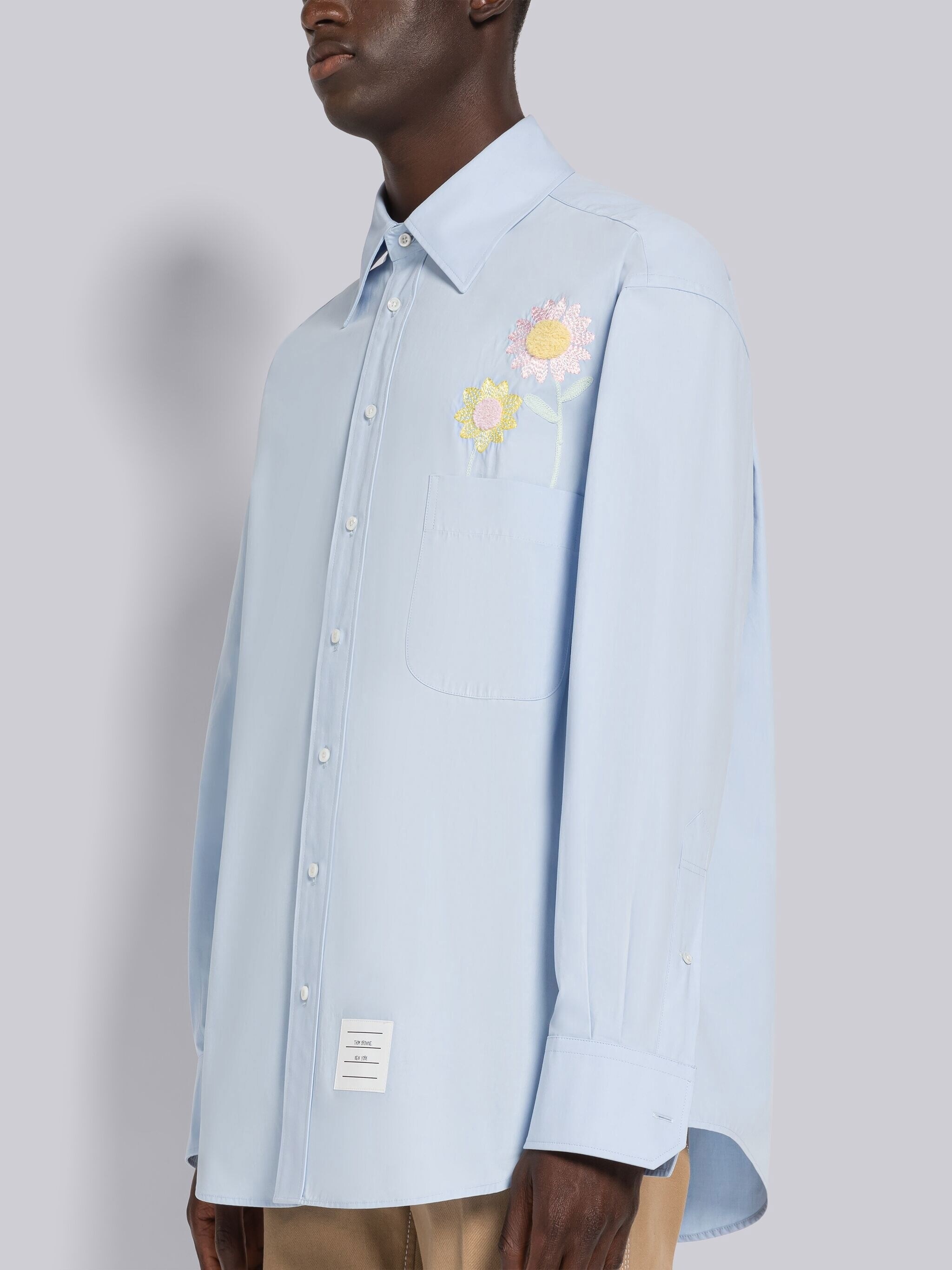 EMBROIDERED CHENILLE STRAIGHT FIT SHIRT - 2