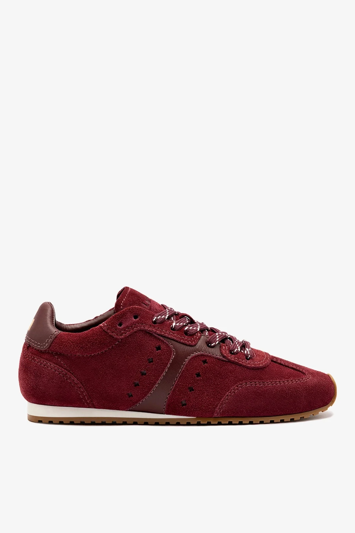 Stella Sneaker In Burgundy Suede - 1