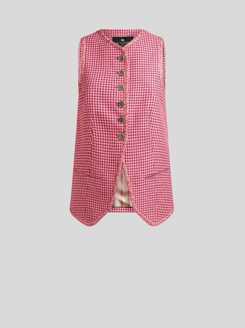 MICRO CHECK WAISTCOAT 1