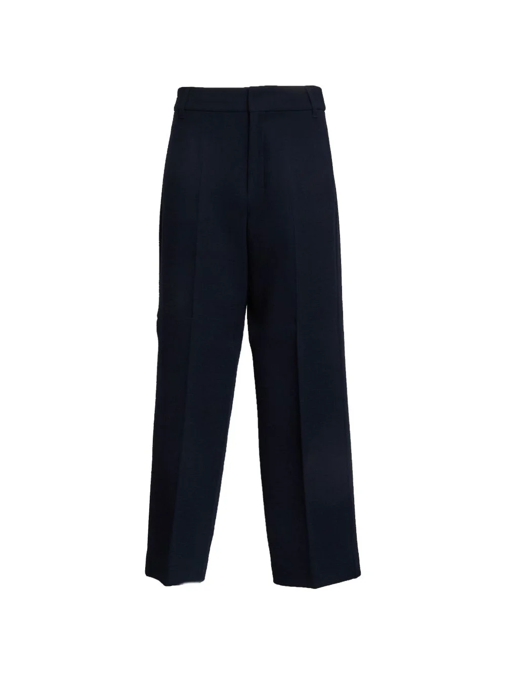 belt loops wide leg trousers - 1