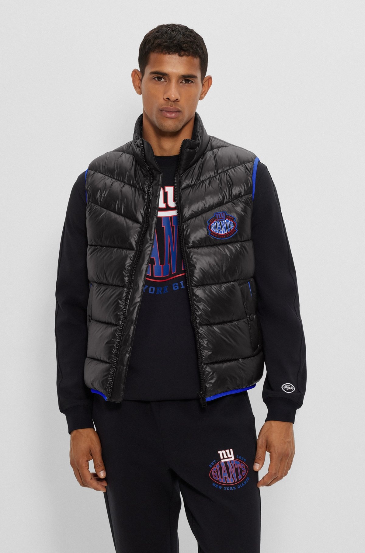 BOSS X NFL WATER-REPELLENT PADDED GILET WITH COLLABORATIVE BRANDING - 2