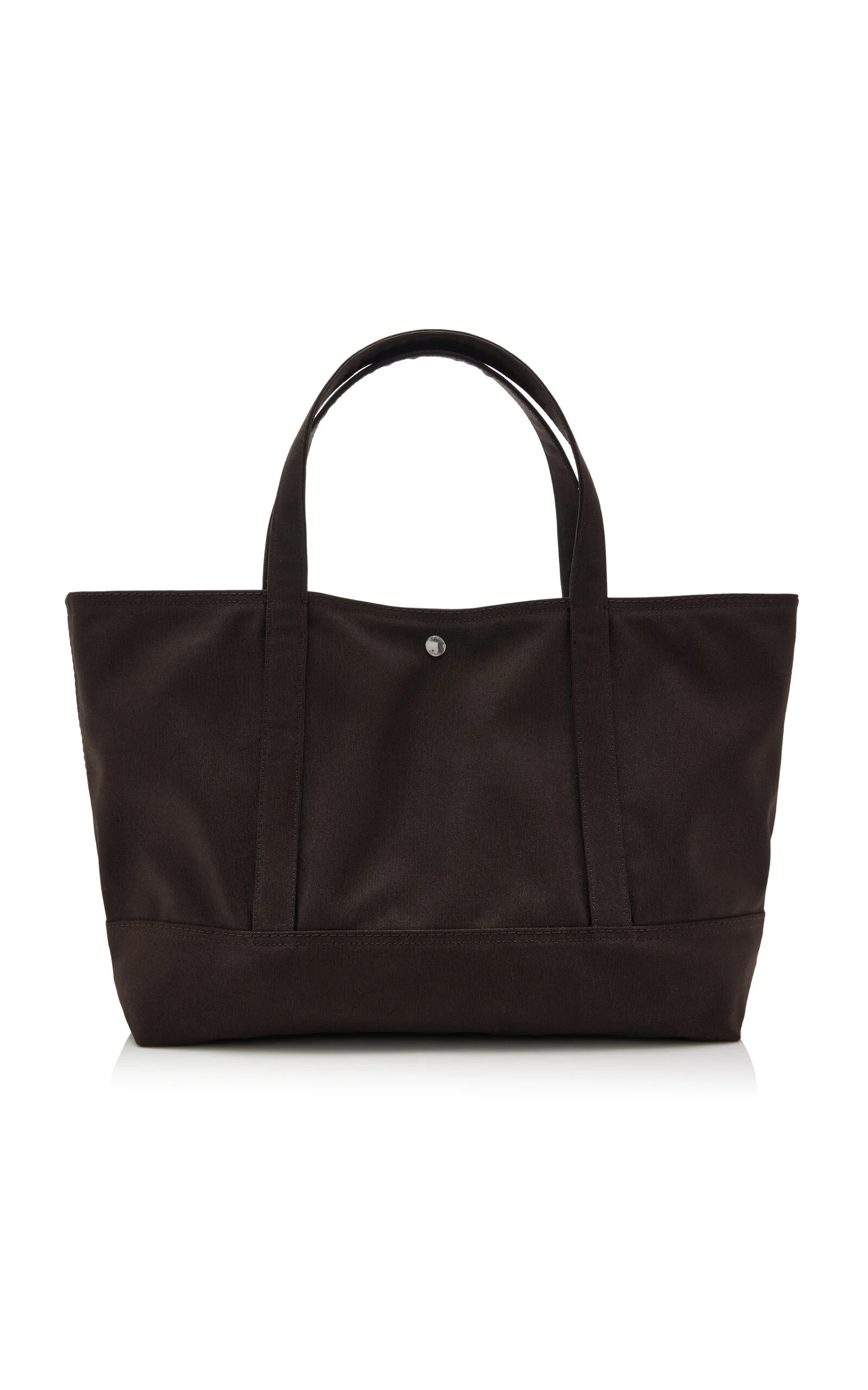 Organic Cotton Canvas Beach Tote Bag brown - 1