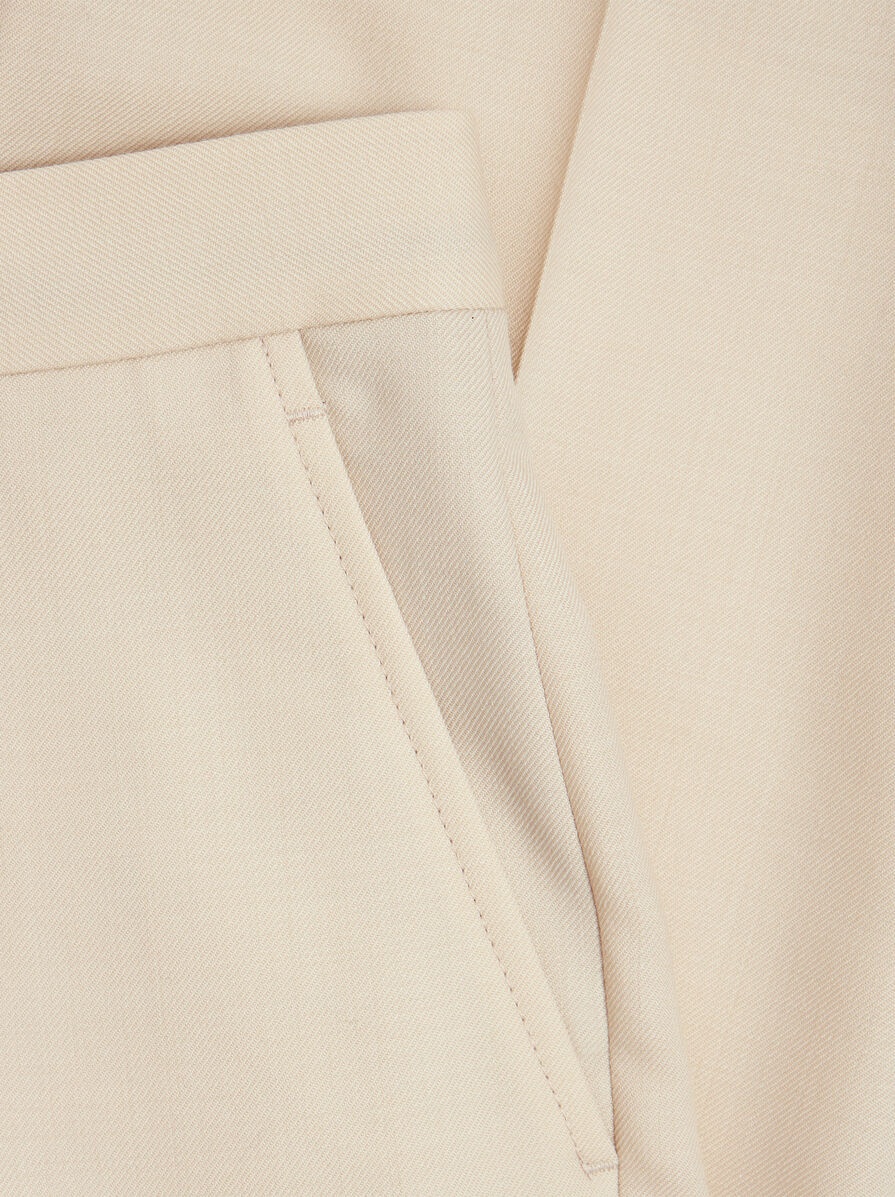 WOOL TWILL TROUSERS - 7