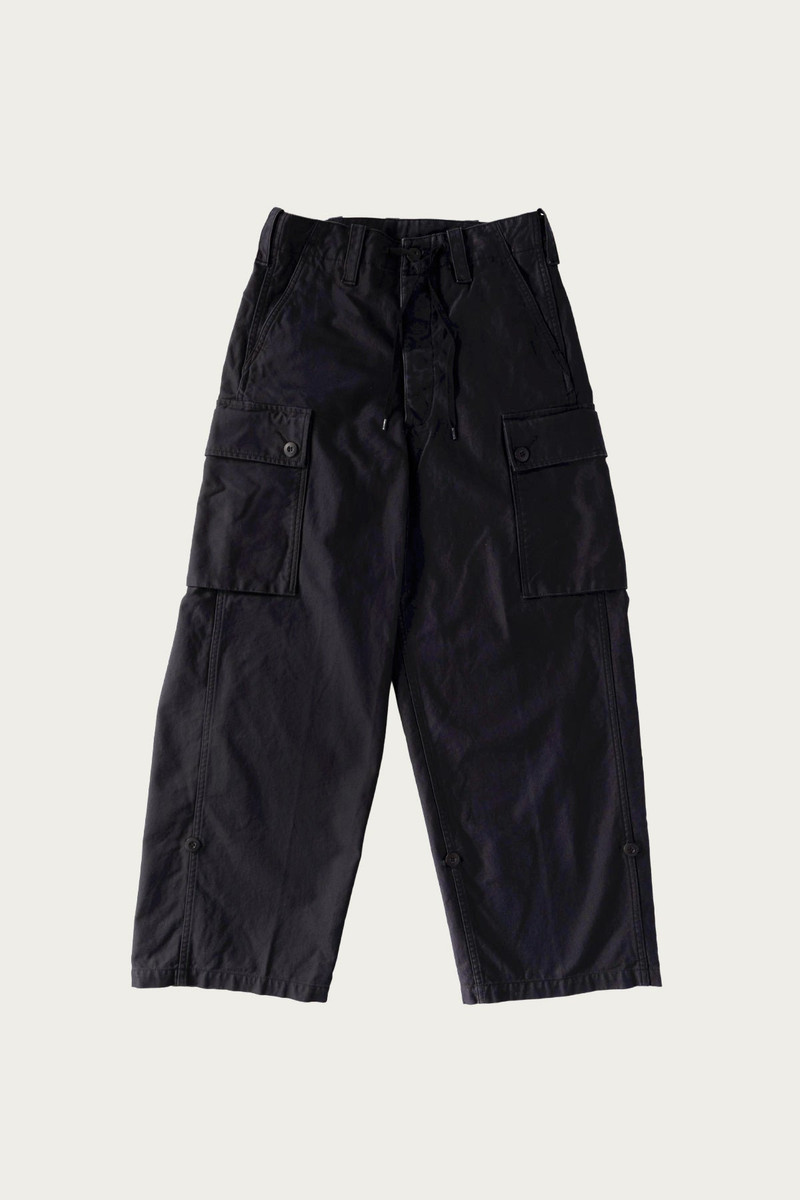 Wide Fit Cargo Pants - Navy 1