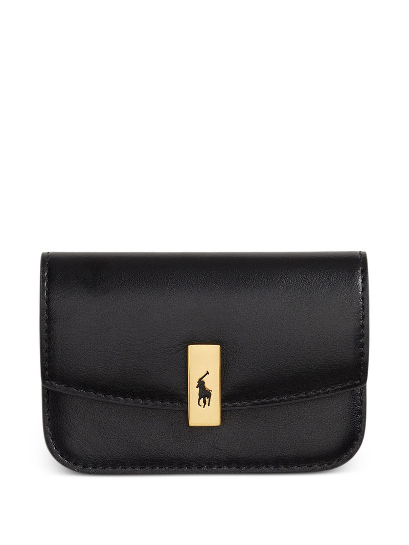 logo-plaque leather wallet 1