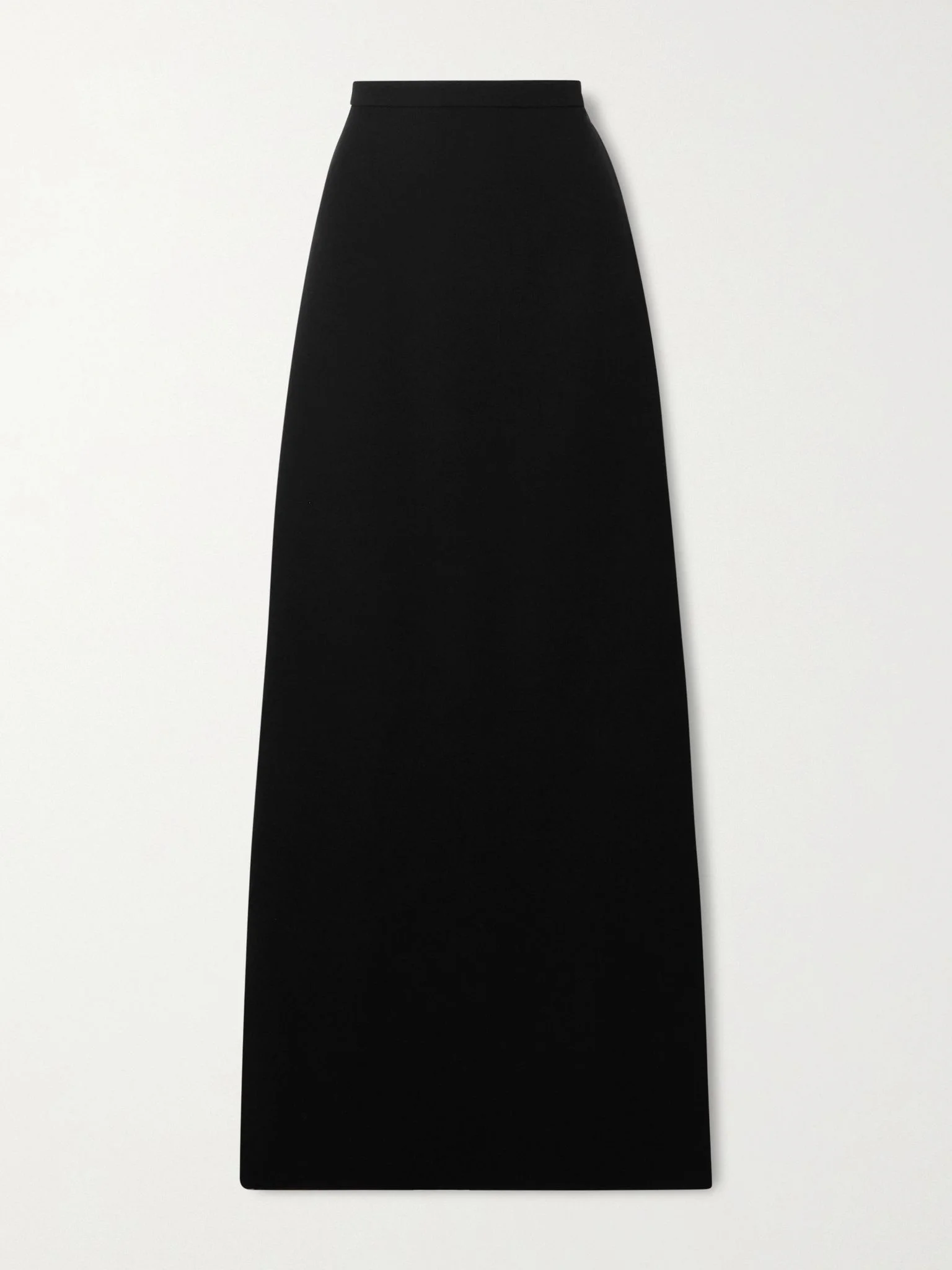 Silk-cady maxi skirt Black - 1