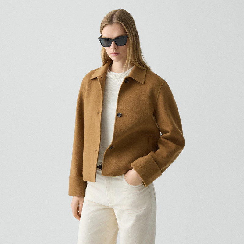 Boxy Cuff Jacket in Double-Face Wool-Cashmere 3