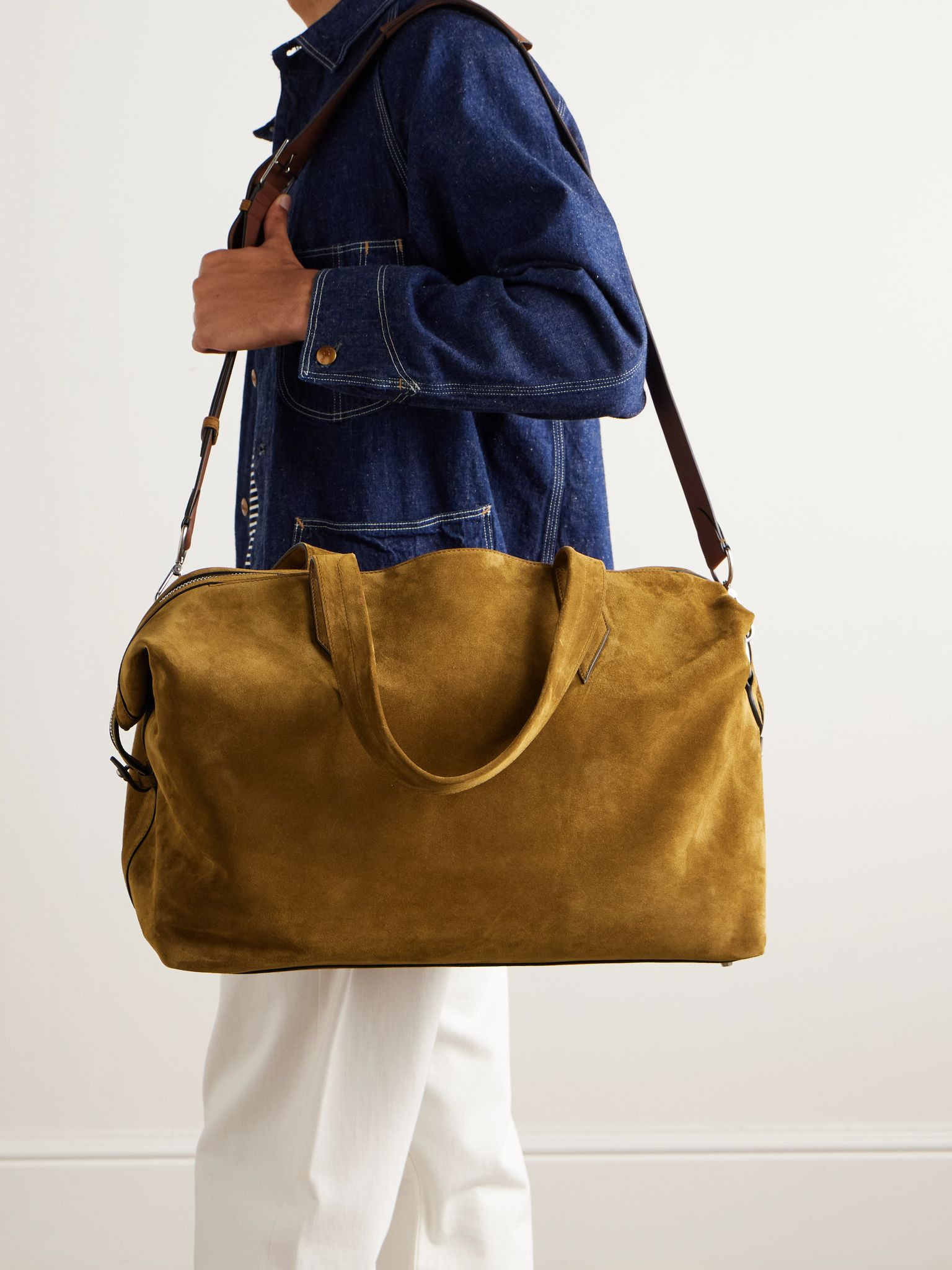 Nomad Suede Weekend Bag Tan - 2