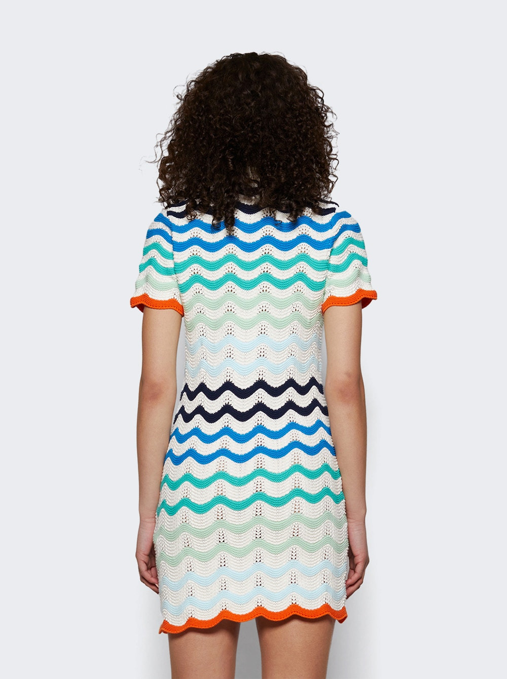 Wavy Crochet Dress Multicolor - 4