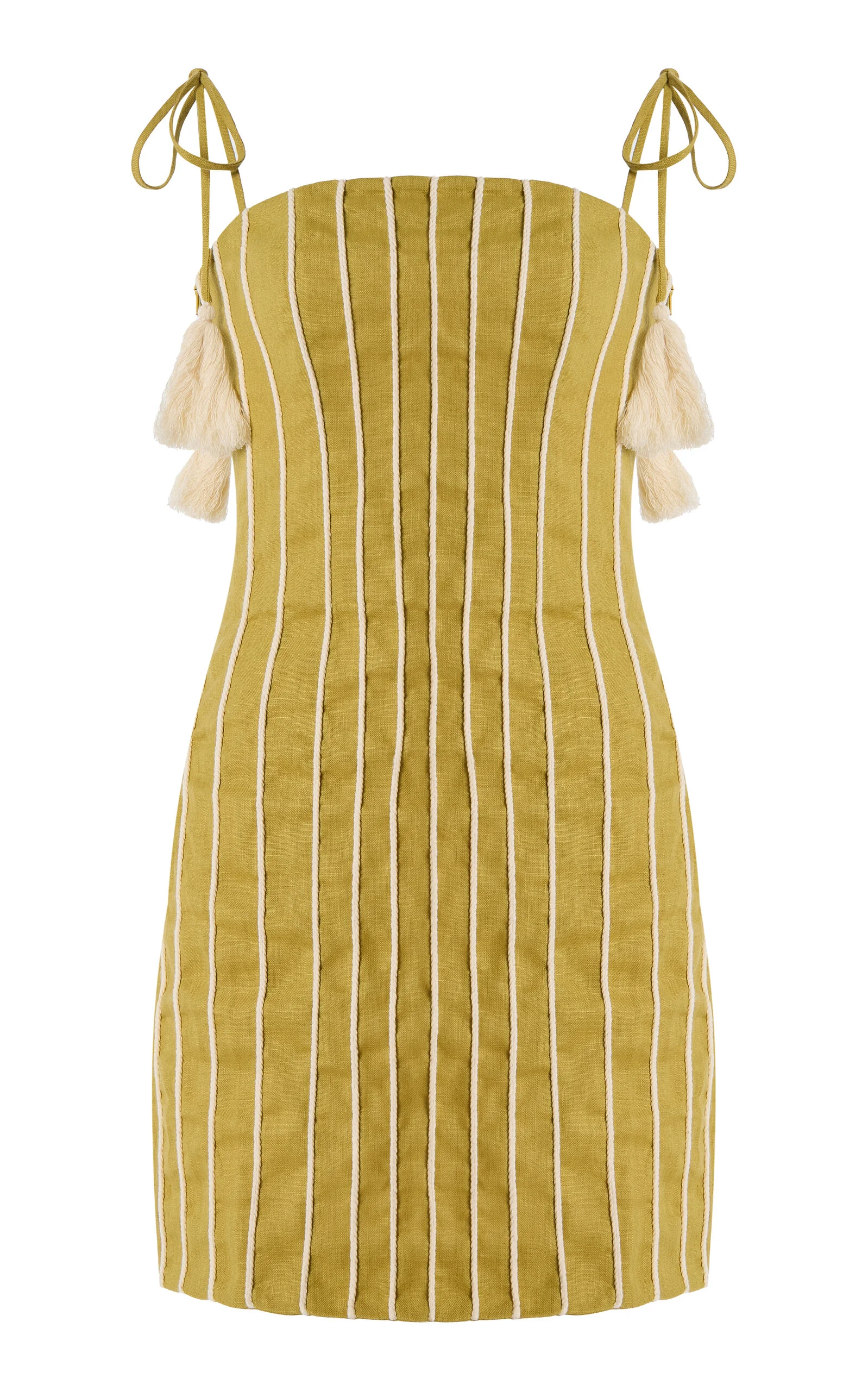 Exclusive Postales Linen Mini Dress green - 1