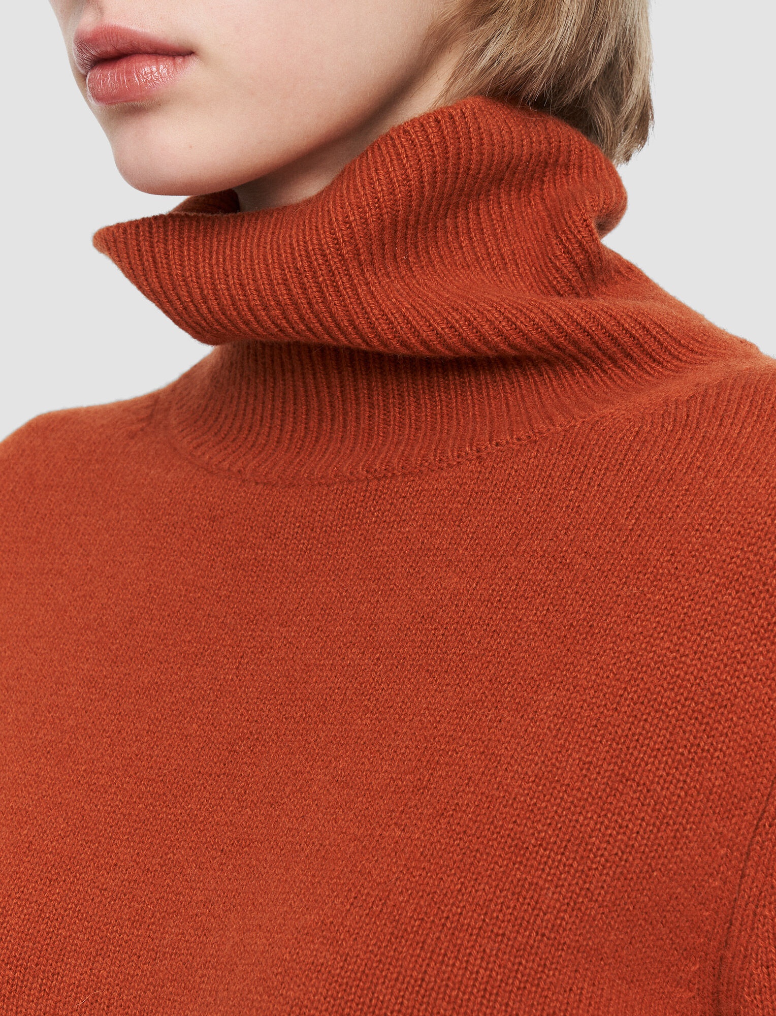 Pure Cashmere High Neck Jumper - 5