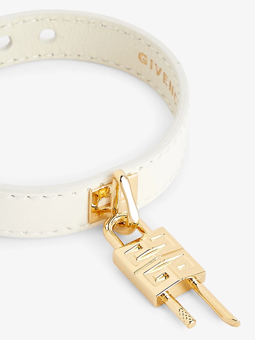 Padlock leather bracelet - 3