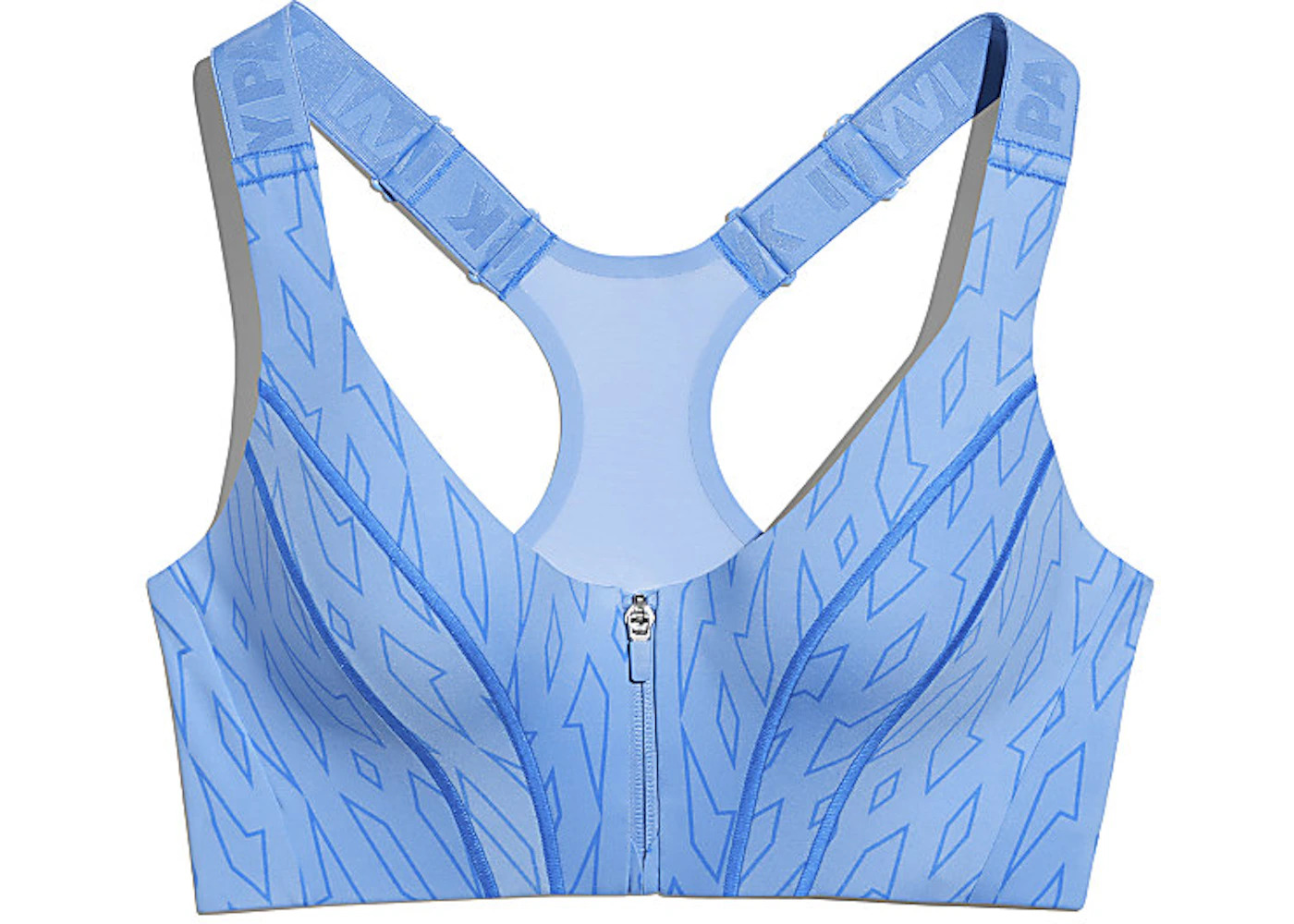 adidas Ivy Park Medium-Support Monogram Cutout Bra Light Blue - 1