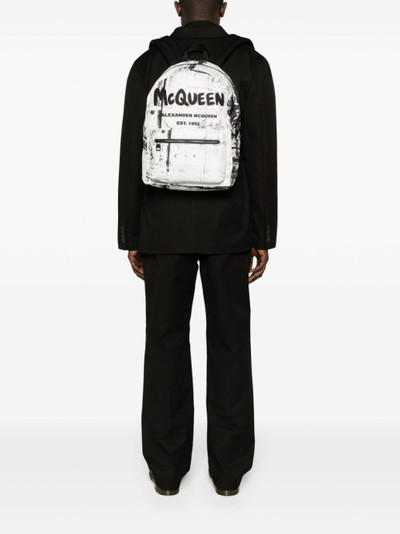 Alexander McQueen Graffiti Metropolitan backpack outlook