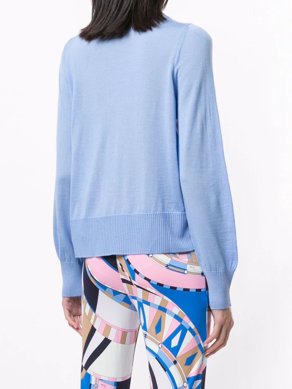 Wally print panelled jumper - 4