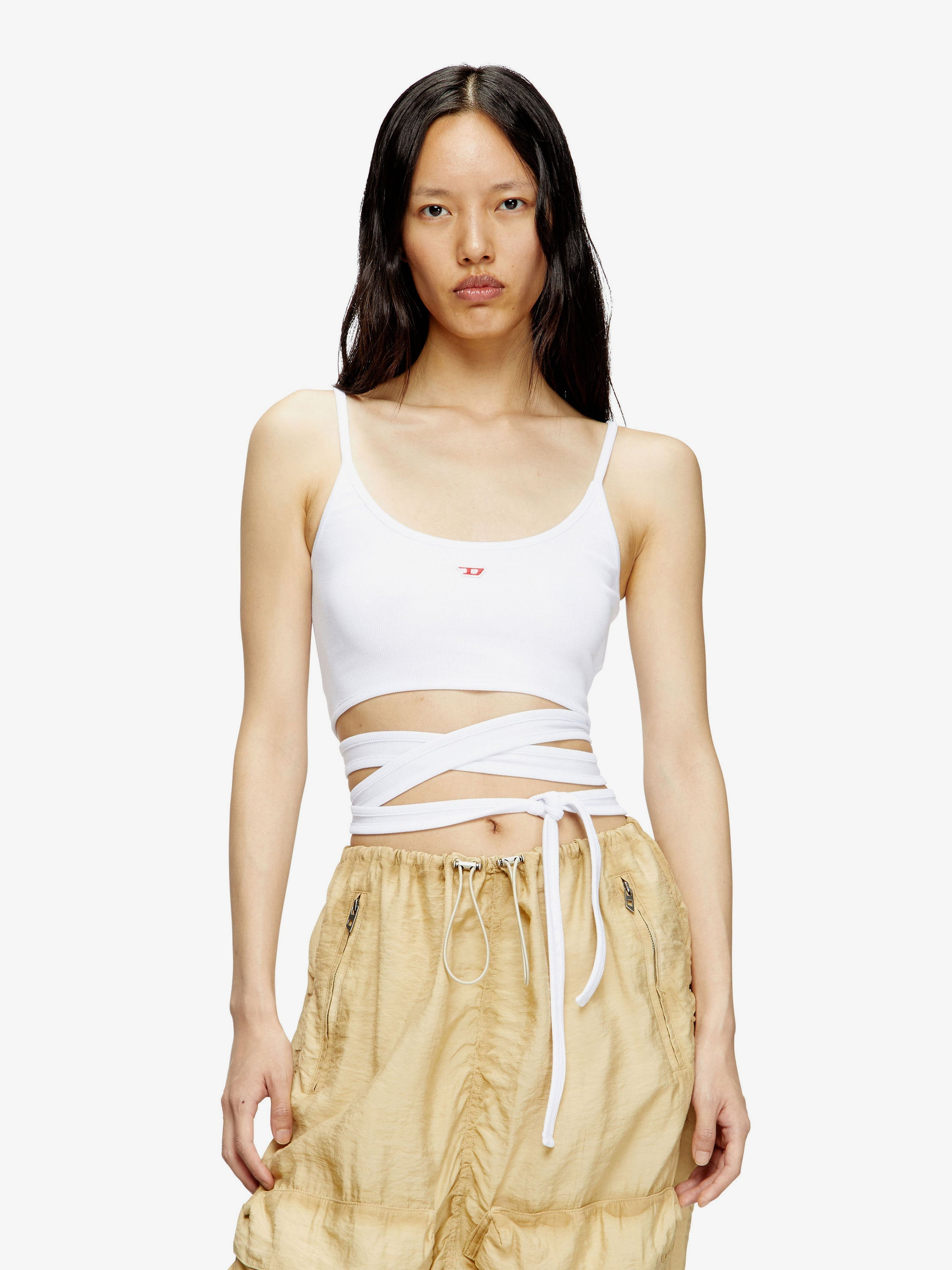 Diesel T-Leya-Tail Stretch Cotton Top - 3