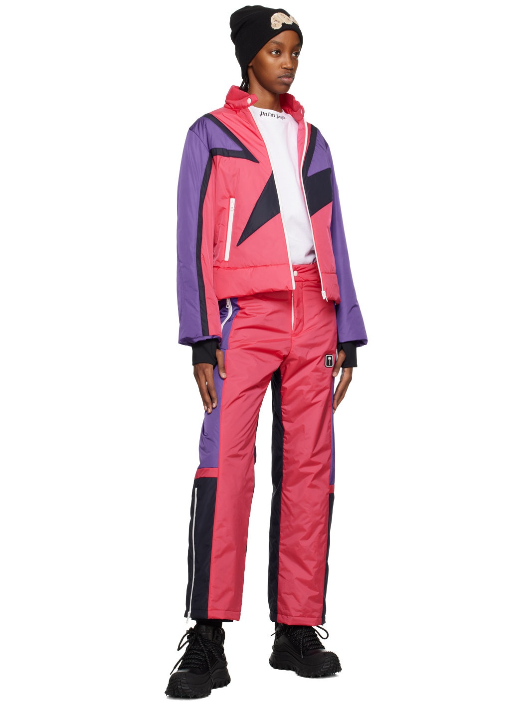 Pink Thunderbolt Ski Pants - 4