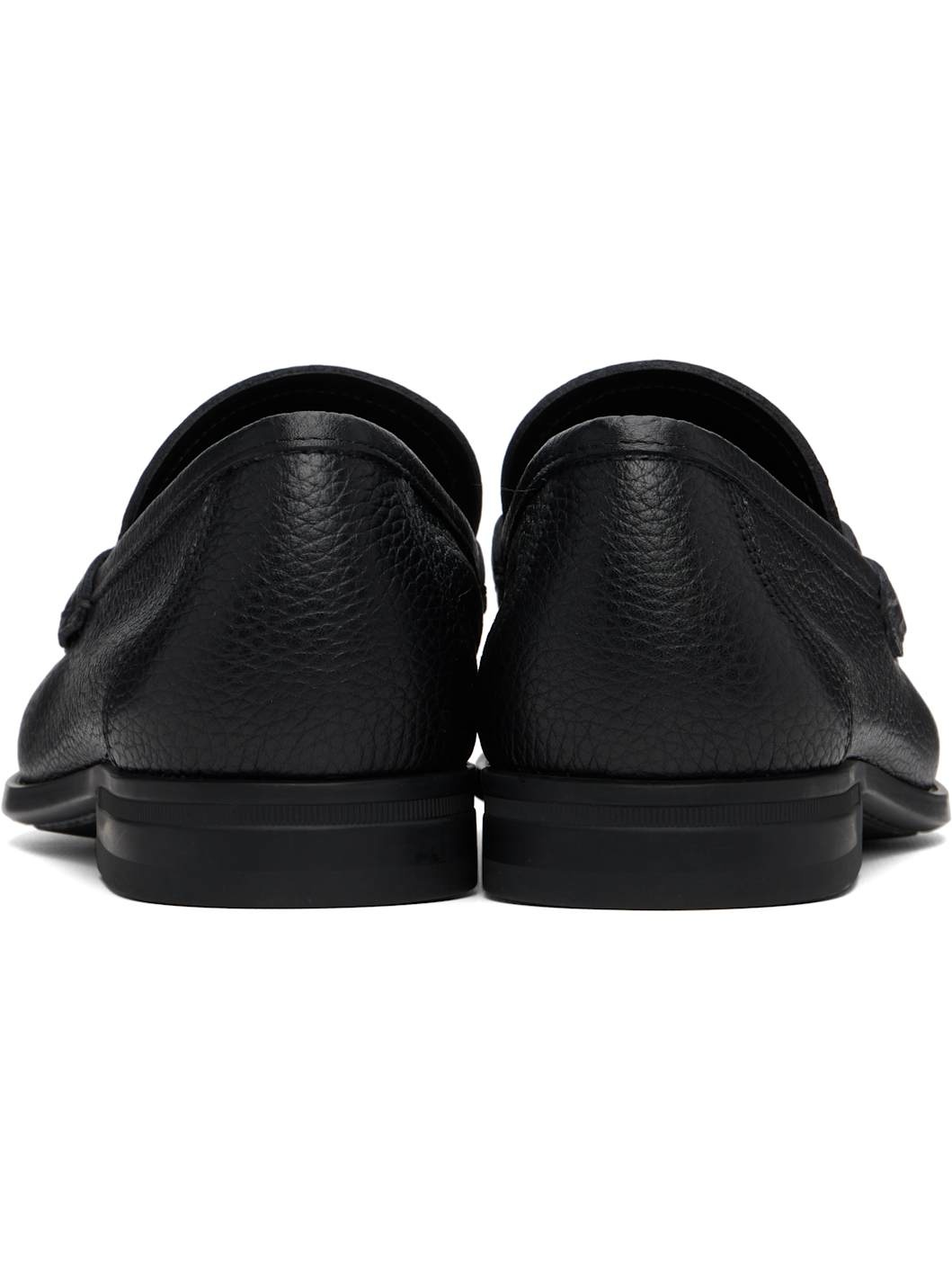 Black Gancini Ornament Loafers - 2