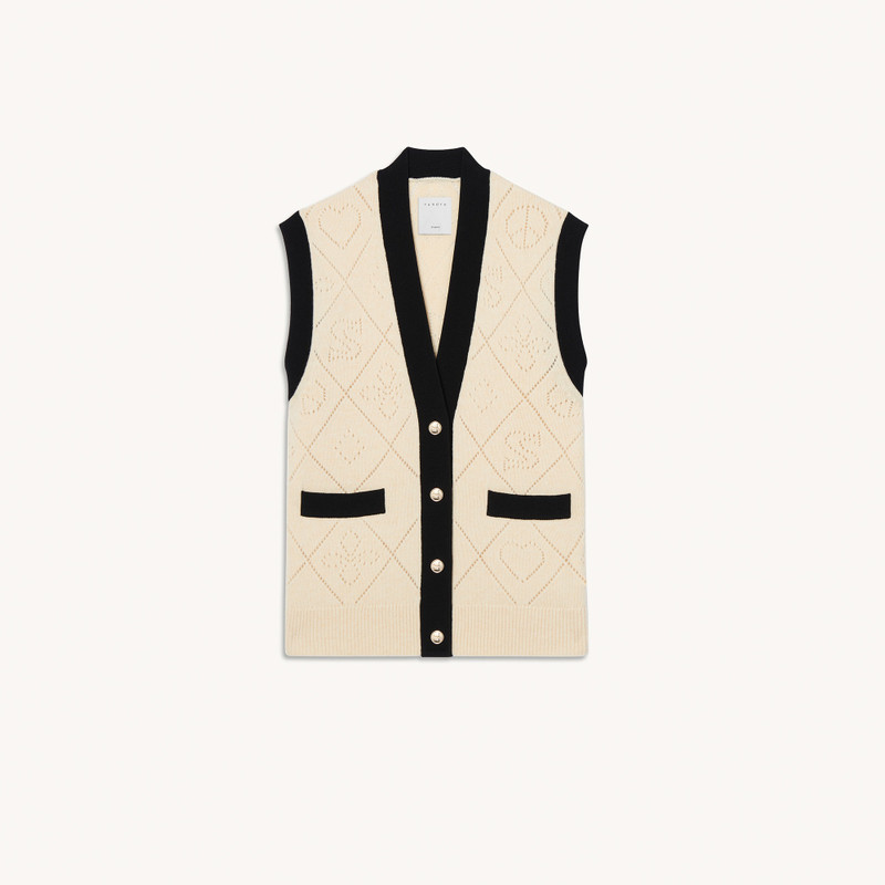 Oversized sleeveless coatigan 1