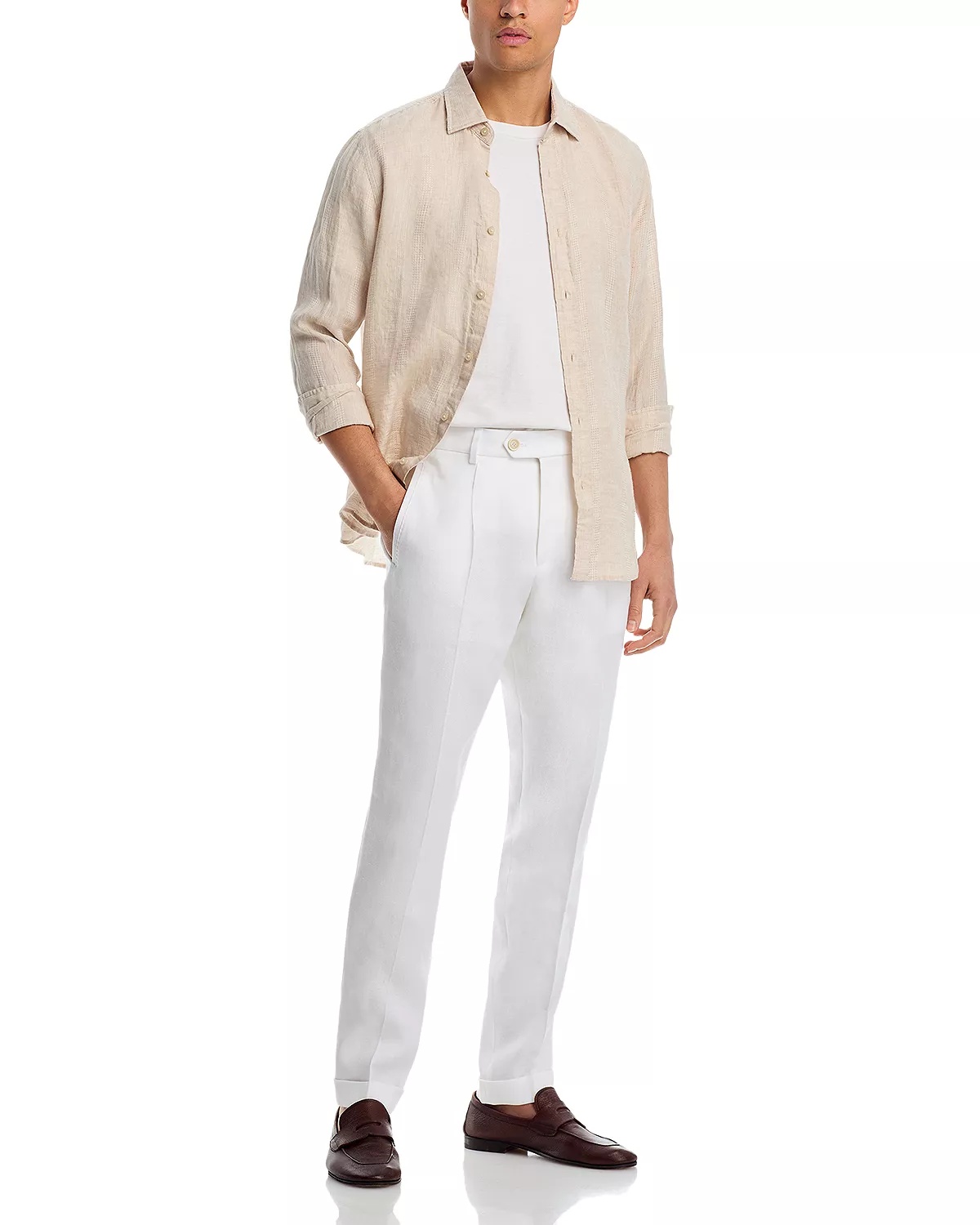 Camel Peet Pleated Pants - 2