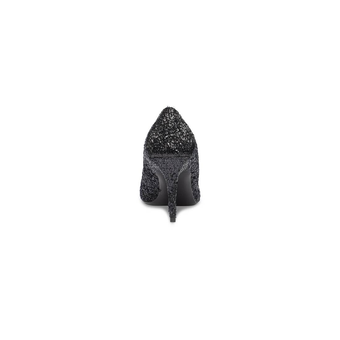 Women's Square Knife 80mm Pump  in Black - 5