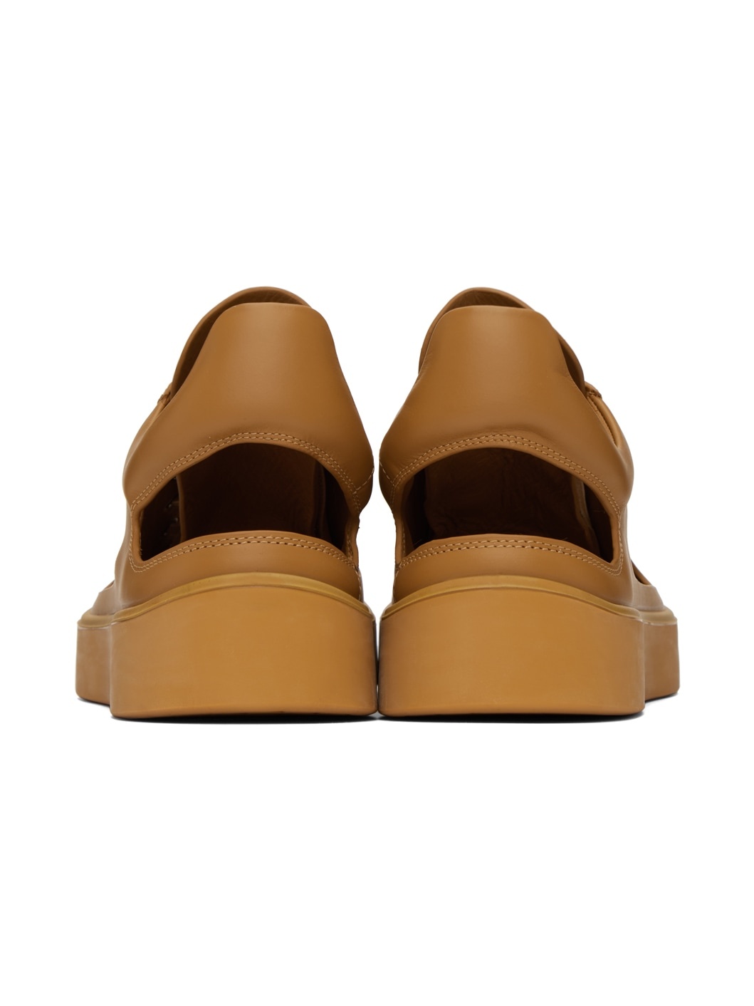 Tan Kostas Murkudis Edition Cutout Sneakers - 2