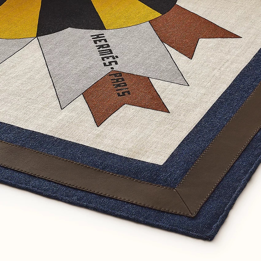 Cheval de Fete Liste Cuir shawl 140 - 3