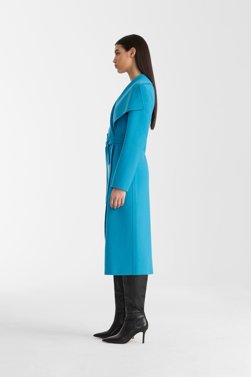 MAI Double-face wool wrap coat 6