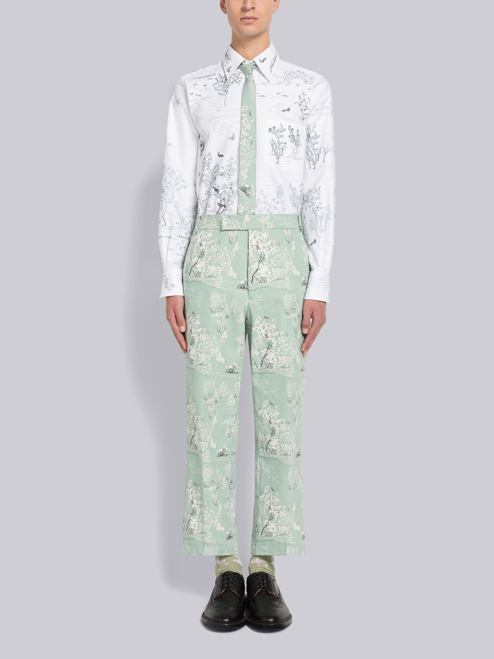 Sketchy Stitch Toile Straight Fit Shirt - 5
