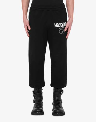 Moschino DOUBLE SMILEY® LOGO ORGANIC FLEECE JOGGERS outlook