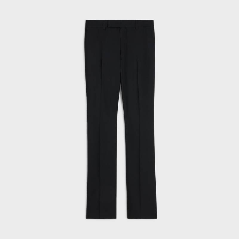 flared pants in wool gabardine 1