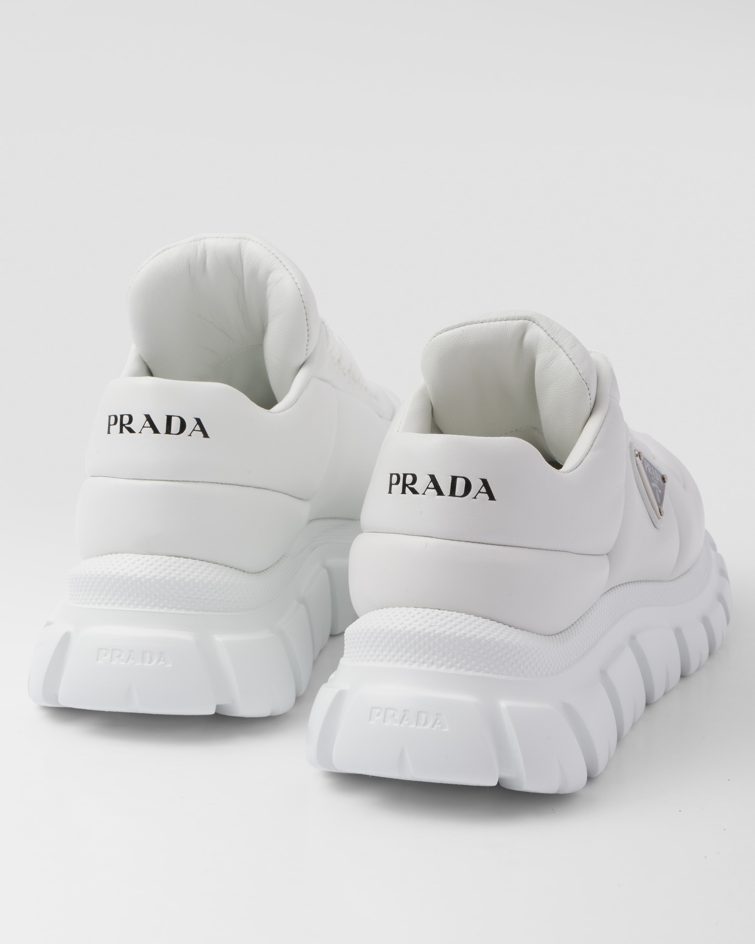 Padded nappa leather sneakers - 7