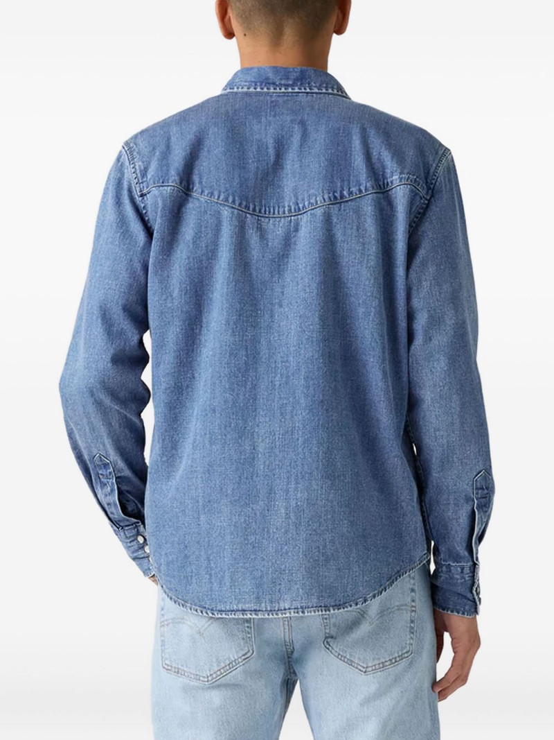 pocket-detail denim shirt 3