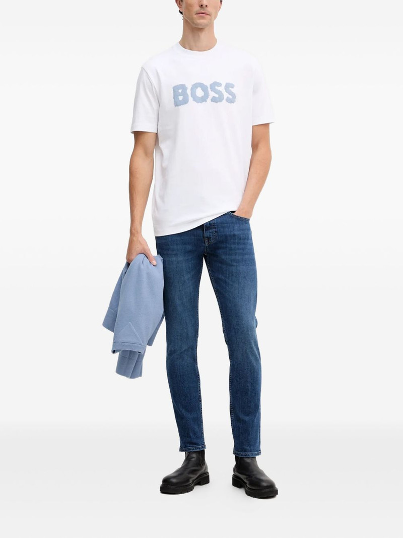 BOSS logo-patch cotton jeans outlook