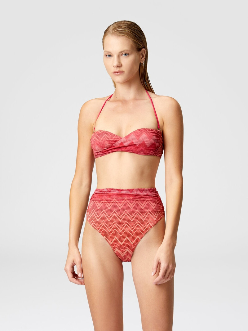 Missoni Zig zag lamé stretch nylon bikini with high bottom outlook