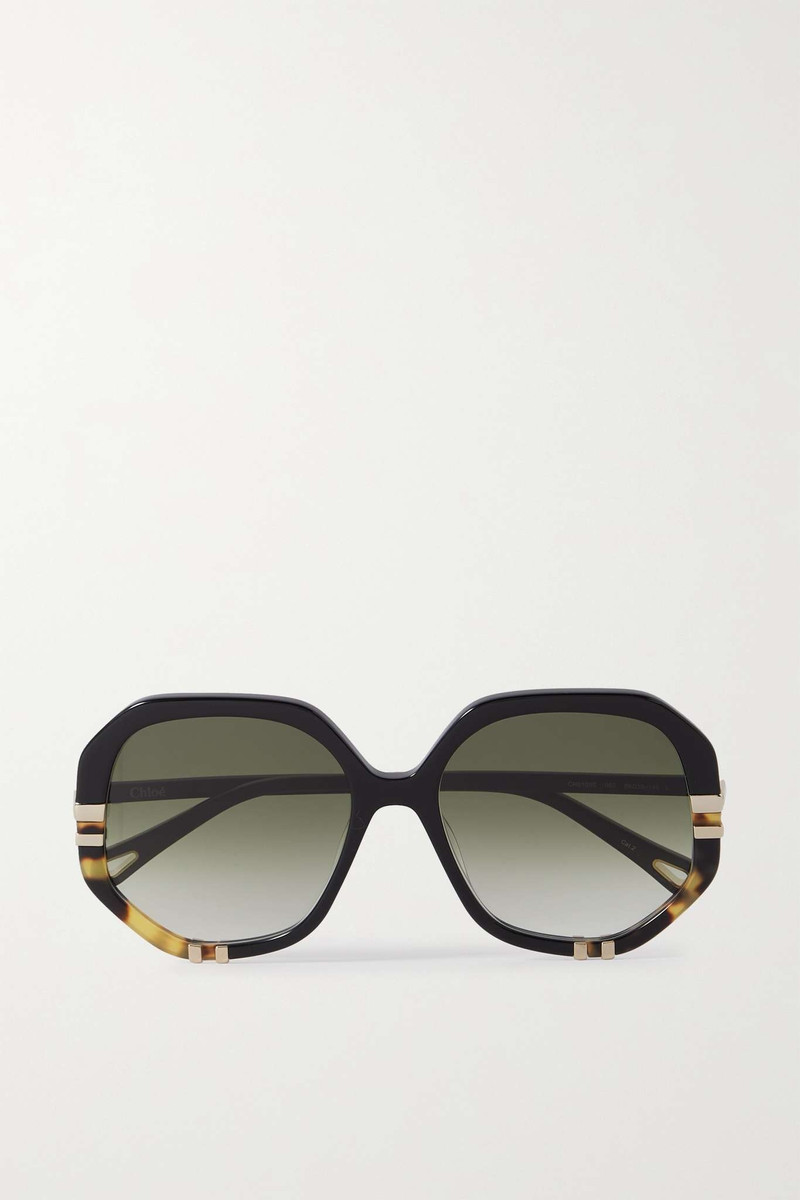West oversized square-frame tortoiseshell acetate sunglasses - 1