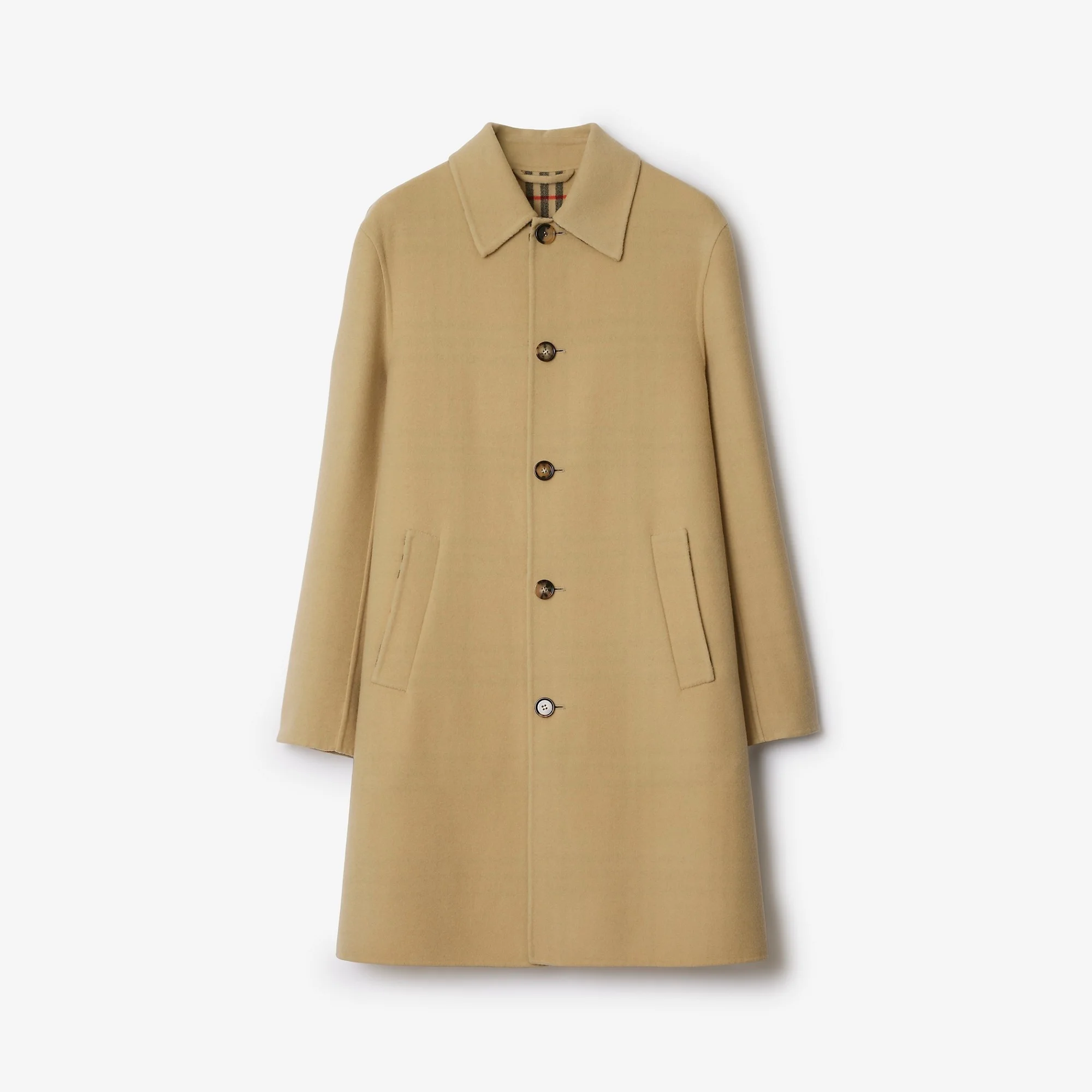 Mid-length Wool Car Coat - 1